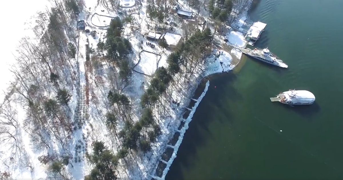 ทัวร์เกาหลี พาดูภาพมุมสูงของเกาะนามิ