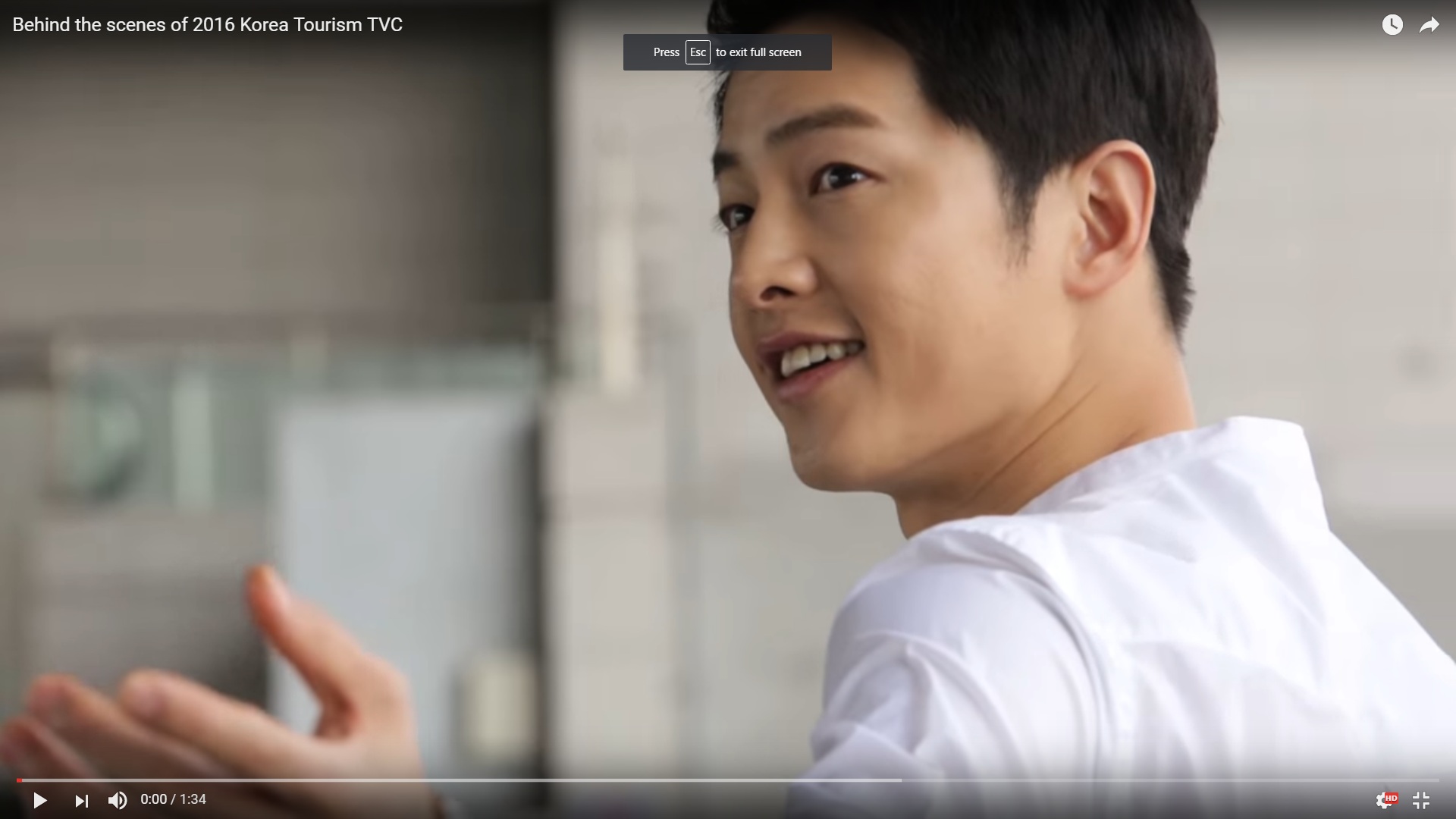 Behind the scenes of 2016 Korea Tourism TVC 