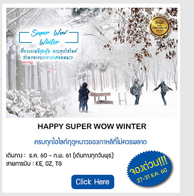 Happy Super Wow Winter เที่ยาเกาหลี ครบทุกไฮไลท์